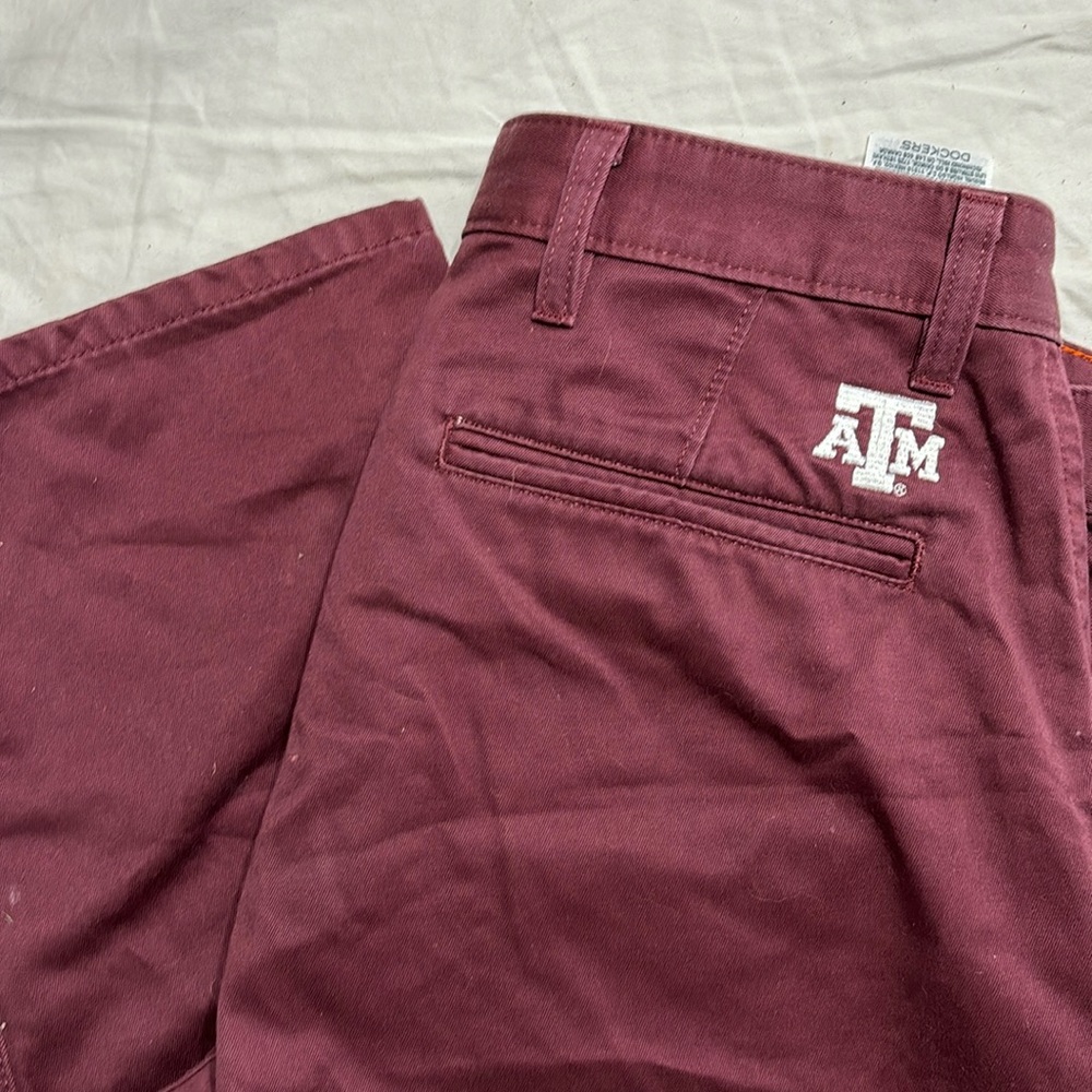 NWT Dockers Maroon Texas A&M Game Day Pants